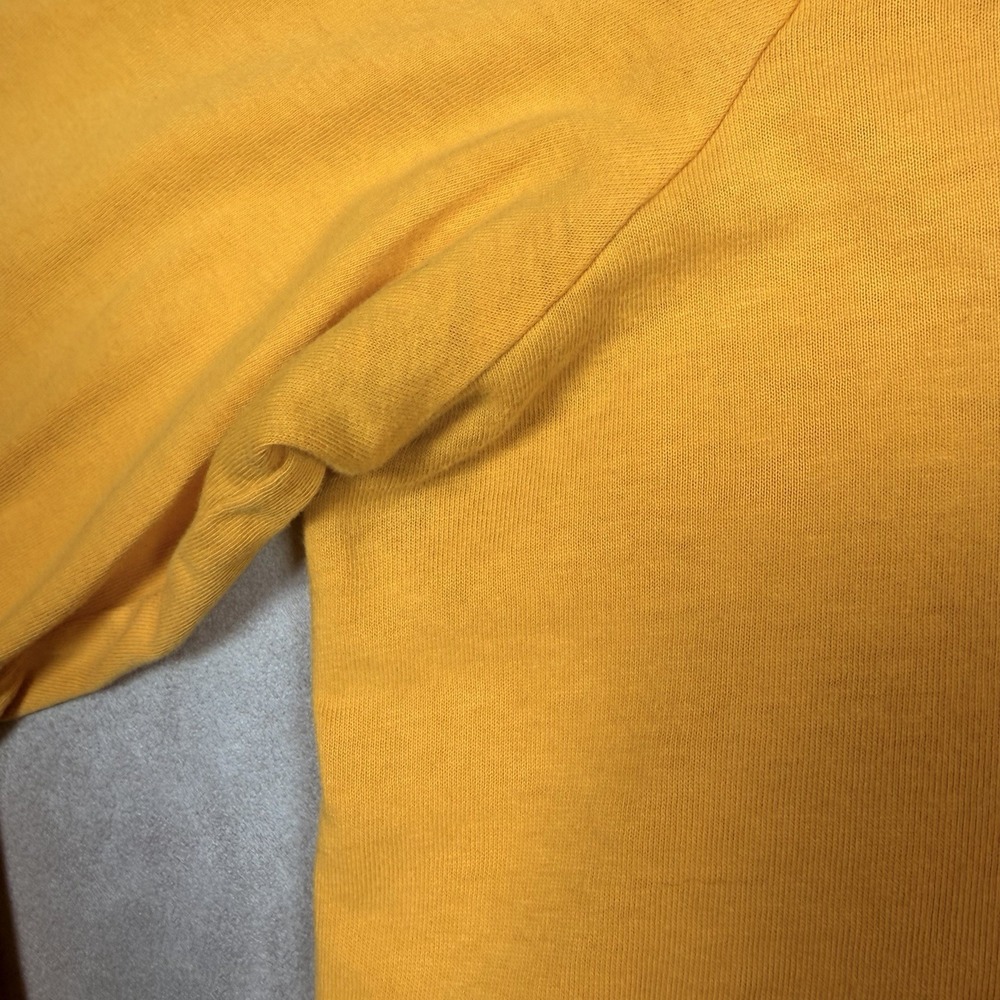 Polo Ralph Lauren T Shirt Men's Yellow Pony Logo Crewneck Cotton Tee Long Sleeve - Picture 3 of 13